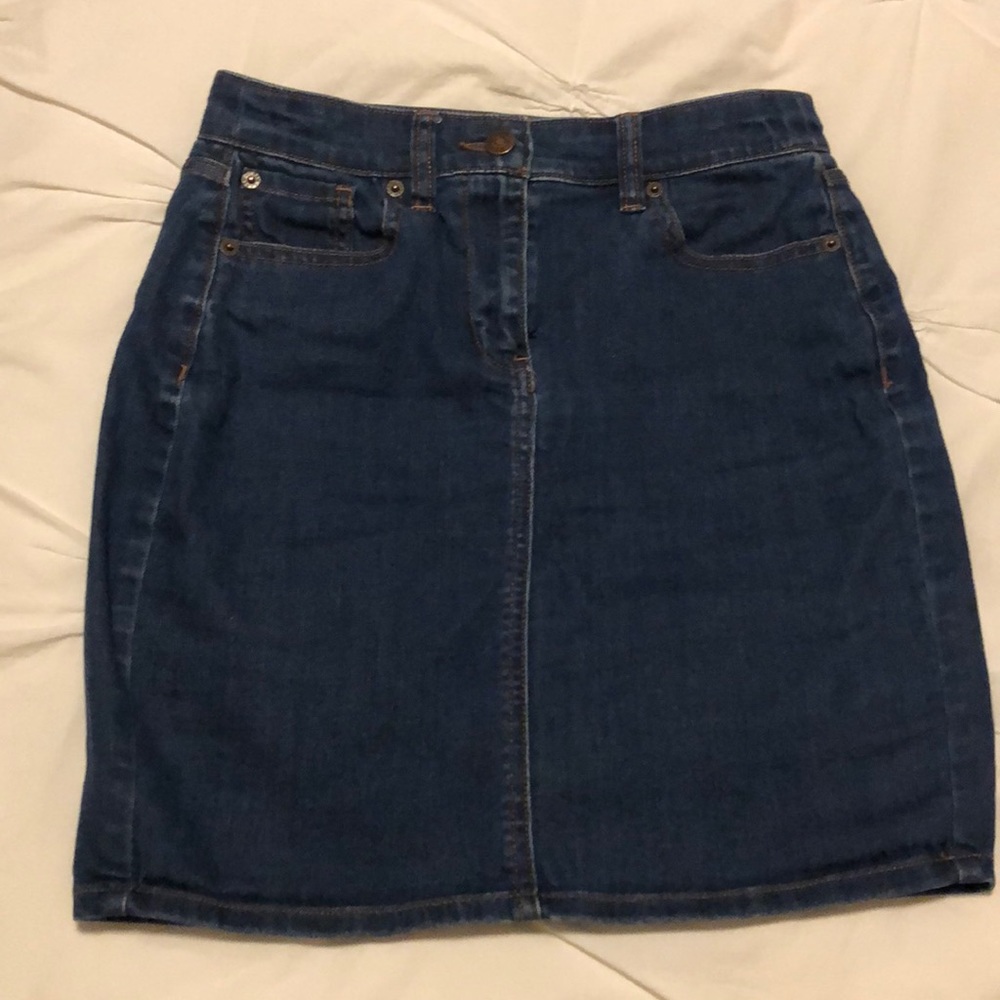 J Crew denim skirt